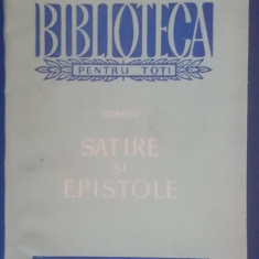 myh 48f - BPT - Horatiu - Satire si epistole - ed 1959