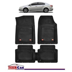 Covorase Auto TeamCar&reg; Tip Tavita Compatibile Toyota Avensis Generatia III (2009&ndash;2018) Negru Material Rezistent