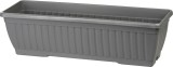Jardiniera Strend Pro gri 60 cm din plastic, pentru balcon si terasa