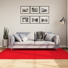 vidaXL Covor &bdquo;OVIEDO&rdquo;, fire scurte, roșu, 140x200 cm