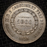 Brazilia 1000 reis 1859 argint Pedro II