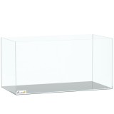 PawHut Acvariu 51 L Acvariu din sticlă cu covoraș protector pentru pești creveți și țestoase Transparent | Aosom Romania