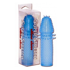 Prelungitor Penis Seven Creations &raquo;Super Stretch&laquo; 15 cm - Albastru