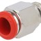 Racord Push-In Alamă Nichelată 1/4&quot;