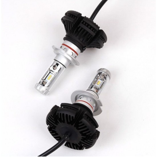 Set becuri LED auto X3, 50W, 6000Lm, 6500k - H7