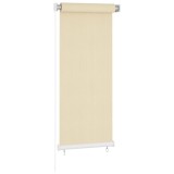Jaluzea tip rulou de exterior, crem, 60x140 cm, HDPE