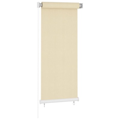 Jaluzea tip rulou de exterior, crem, 60x140 cm, HDPE foto