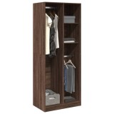 Gossi sifonier, stejar maro, 80x50x200 cm, lemn prelucrat