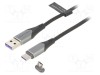 Cablu magnetic USB 2.0 VENTION 1,5m negru 480Mbps
