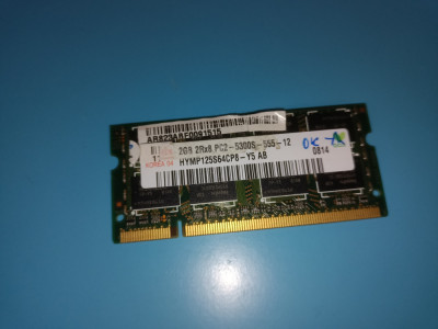 Memorie laptop DDR2 2Gb 667Mhz PC2-5300S hynix foto