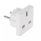 Adaptor tensiune uk alb, Oem