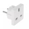Adaptor tensiune uk alb