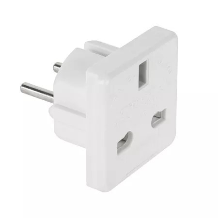 Adaptor tensiune uk alb