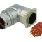 Conector M23 Soclu 17 PIN 90&deg; Aurit