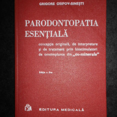 Grigore Osipov Sinesti - Parodontopatia esentiala (1980, editie cartonata)