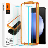 Cumpara ieftin Folie pentru Samsung Galaxy S23 FE (set 2) Spigen Glas.TR Align Master Clear