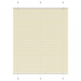 vidaXL Jaluzea plisată Crem 105x150 cm Lățime țesătură 104,4 cm