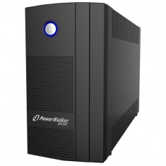 UPS line interactiv Powerwalker, 3 x Shuko, baterie 2 x 12 V / 5 Ah, 1000 VA, 600 W foto