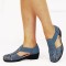 Sandale albastru denim din piele naturala Ozana M5