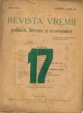 Z1064N Revista vremii politice, literare și economice, 17/1922