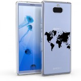 Husa pentru Sony Xperia 10, Silicon, Transparent, 46564.03, Carcasa, Kwmobile
