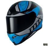 Cumpara ieftin Casca integrala pentru scuter - motocicleta MT Revenge 2 Scalpel A7 albastru lucios Albastru lucios S (55/56cm)
