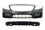 Bara Fata cu Difuzor si ornamente evacuare Mercedes C-Class W205 S205 (2014-2020) C63 Design