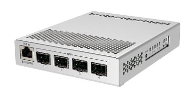 Smart Switch, 1 x Gigabit, 4 x SFP+ 10Gbps - Mikrotik CRS305-1G-4S+IN foto
