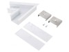 Conector 60&deg; Aluminiu Alb VARIO30-07