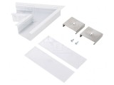 Conector 60&deg; Aluminiu Alb VARIO30-07