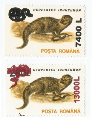 Romania, LP 1541/2001, Animale 1991 - supratipar &amp;quot;sarpe&amp;quot;, MNH foto