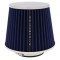 Filtru sport universal de admisie a aerului auto, albastru 120x157x150mm cu adaptori