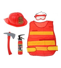 Set jucarie Pompier din 5 piese pentru copii
