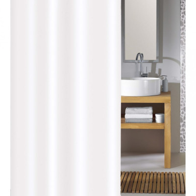 430283 Kleine Wolke Shower Curtain &amp;quot;Phoenix&amp;quot; 180x200 cm White GartenMobel Dekor foto