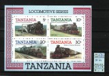 Tanzania, 1985 | Locomotive istorice - Căi ferate, trenuri | MNH | aph, Transporturi, Nestampilat