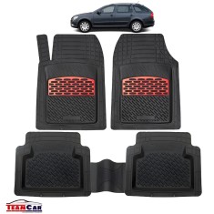 Covorase Skoda Octavia II TeamCar&reg; Tip Tavita Compatibile (2004&ndash;2013) - Red