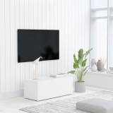 Comoda TV, alb, 80 x 34 x 30 cm, PAL GartenMobel Dekor, vidaXL