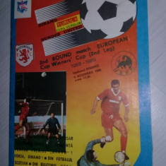 program DINAMO/DUNDEE UNITED,CUPA CUPELOR,Turul 2,Stadion Dinamo 9 Noembrie 1988