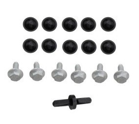 Set fixare scut motor VW Transporter/Multivan 04.2009/10.20, Transporter/Multivan 04.20; set 17 buc, fixare scut sub motor, 7H0825959, N0195306, foto