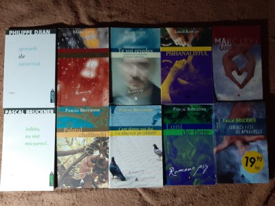10 vol. editura &amp;bdquo;Trei&amp;rdquo; (Pascal Bruckner, Marc Levy, Philippe Djian, Leslie Kaplan) foto