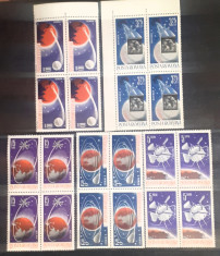 Romania 1965 LP 619 Cosmonautica II Blocuri de 4 timbre mnh foto