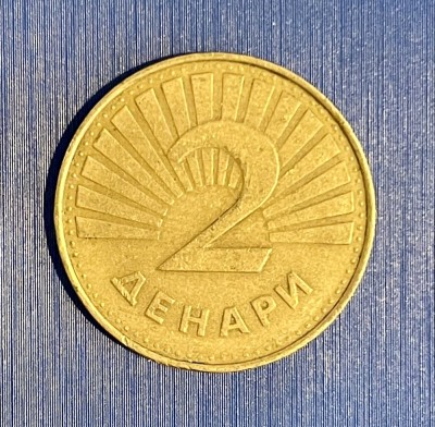 Moneda Macedonia 1993 foto