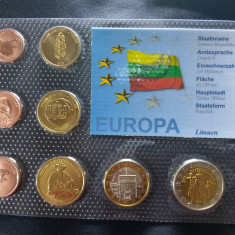 Set Euro - Probe - Lituania 2006 , 8 monede