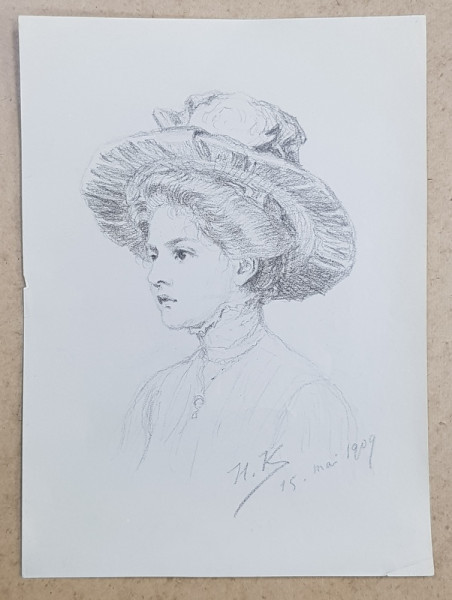MARIA KNACKFUSS TANARA CU PALARIE, 1909