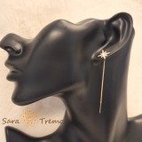 Cercei Starlight , 6 cm placati aur 18K Brazilia