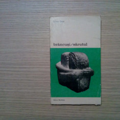 BRANCUSI / SARUTUL - Sidney Geist - Editura Meridiane, 1982, 158p. cu ilustratii