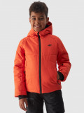 Geacă de schi din puf membrana 5000 pentru băieți - portocalie, 4F Sportswear