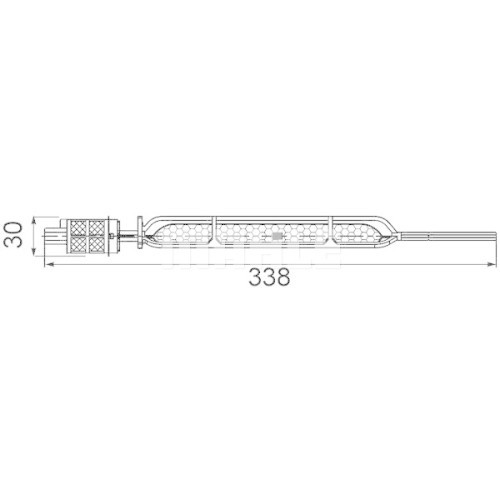 Filtru uscator aer conditionat Opel Astra H 2004-, Zafira 2005-2011, 30x338mm, MAHLE AD98000S