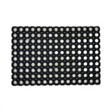 Covoras Intrare Model Domino, Marime 40 x 60 cm, Negru, Antiderapant, Antialergic, Cauciuc
