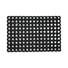 Covoras Intrare Model Domino, Marime 40 x 60 cm, Negru, Antiderapant, Antialergic, Cauciuc